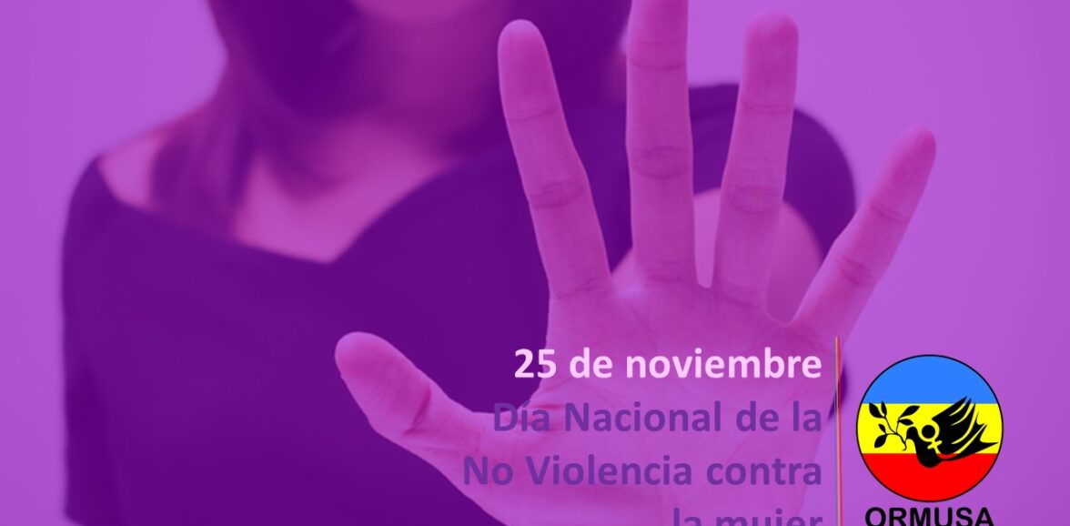 25 de noviembre – Día Nacional de la no violencia contra la mujer