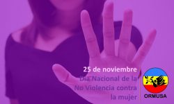25 de noviembre – Día Nacional de la no violencia contra la mujer