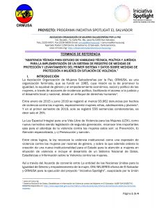 Tdr estudio de factibilidad registro nac 2a. Convocatoria
