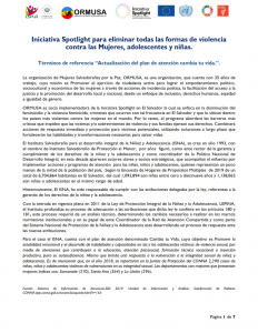 Términos de referencia “Actualización del plan de atención cambia tu vida.”.