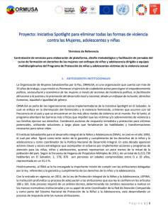 TDR elaboración de plataforma, diseño metodológico y facilitación de jornadas curso de formación