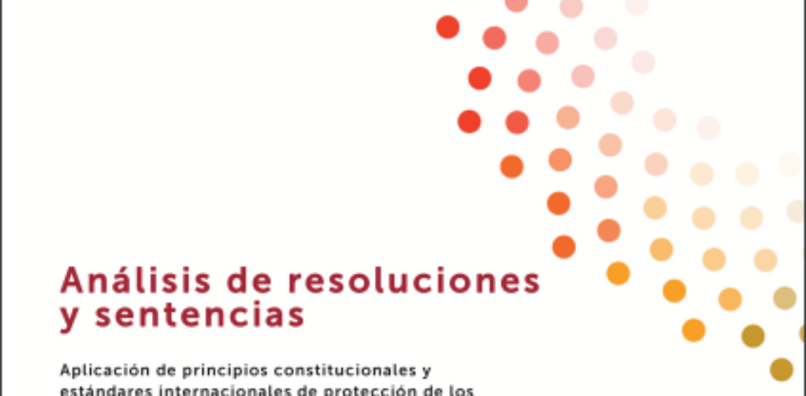 Análisis de resoluciones y sentencias, aplicación de principios constitucionales y estándares internacionales de protección de los derechos humanos de las mujeres
