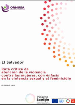 Ruta crítica de atención de la violencia contra las mujeres, con énfasis en la violencia sexual y el feminicidio