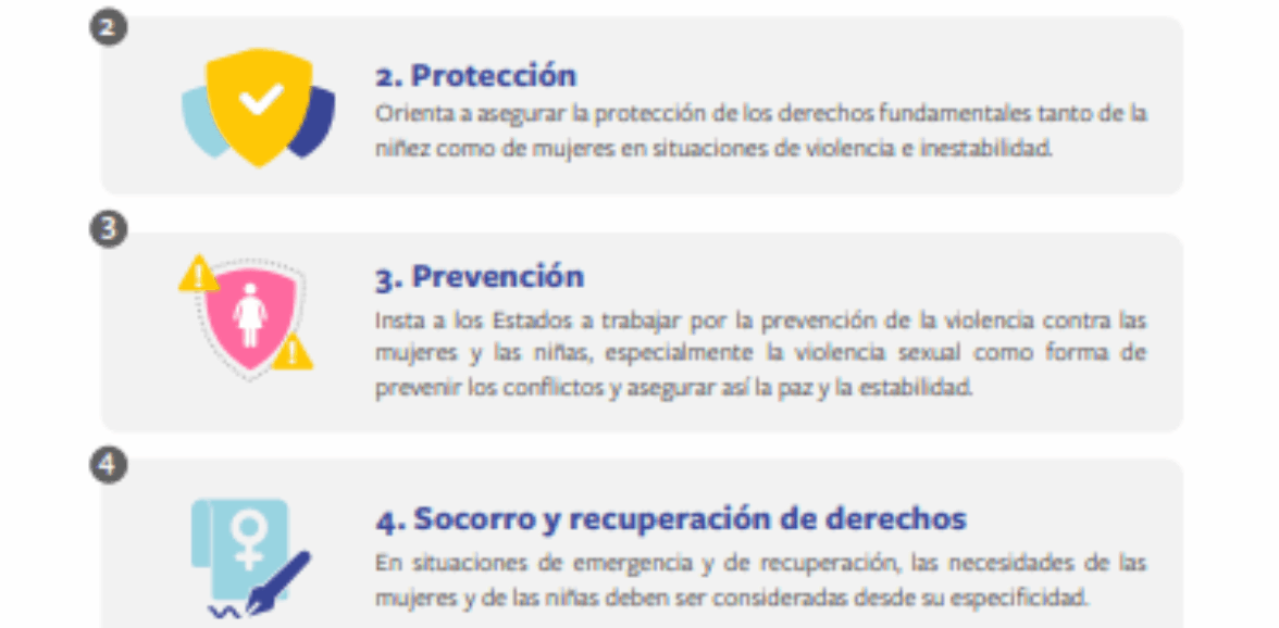 La R1325 se concentra en 4 pilares