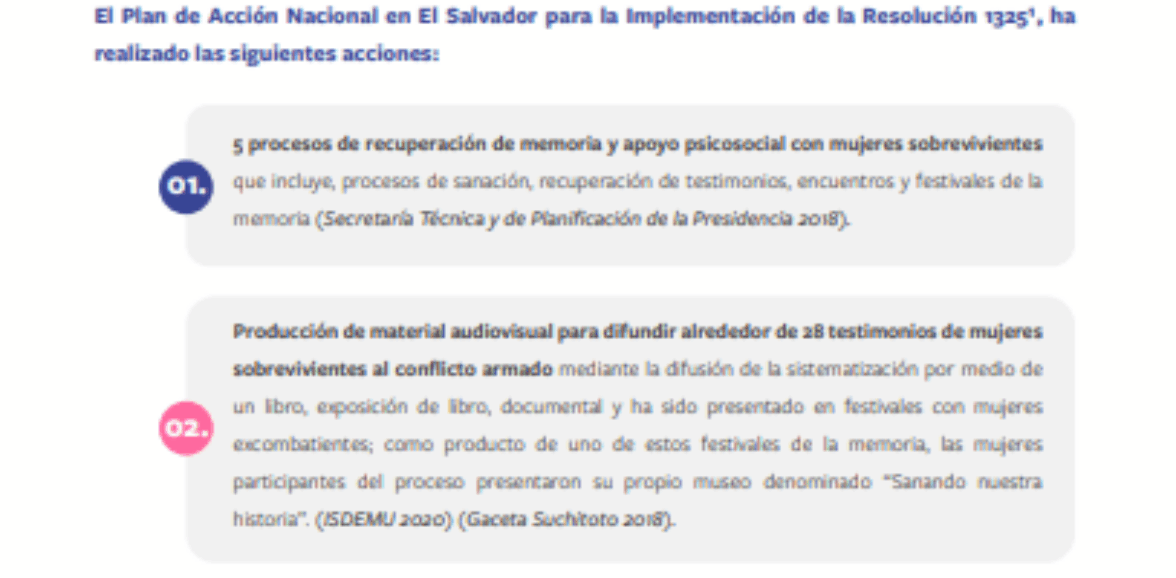 Recuperación de memoria histórica y reparación a mujeres víctimas de violencia