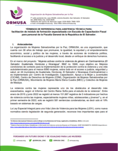 Lee más sobre el artículo Facilitación de módulo de formación especializada con Escuela de Capacitación Fiscal para personal de la Fiscalía General de la Republica de El Salvador