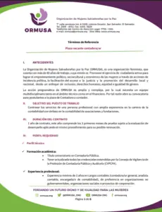 Lee más sobre el artículo Plaza vacante contadora/or