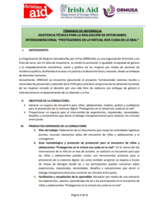 Lee más sobre el artículo Asistencia técnica para la realización de intercambio intergeneracional » protegernos en lo virtual nos cuida de lo real»