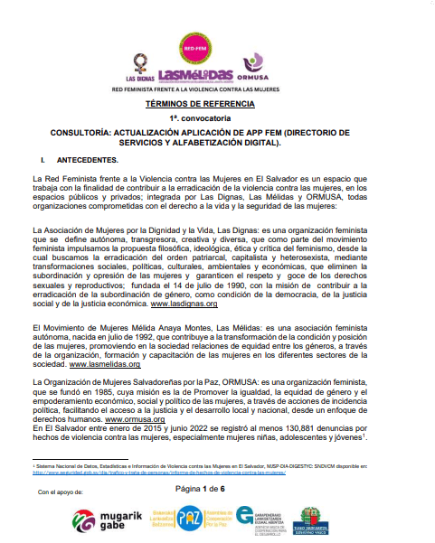 Actualización de APP FEM (Directorio de servicios y alfabetización digital )