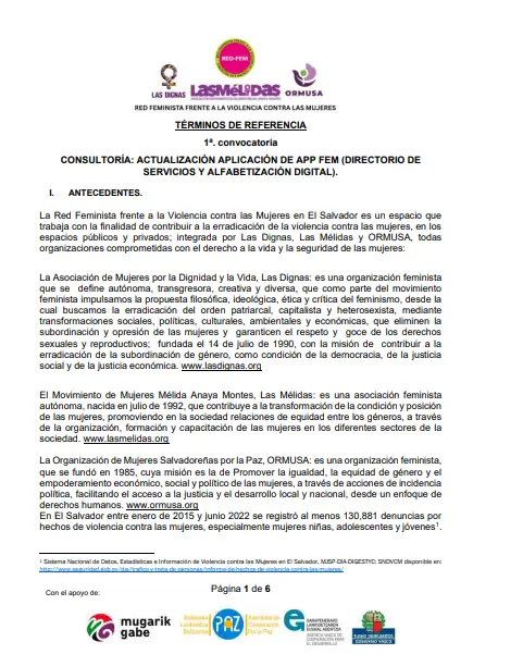 Actualización de APP FEM (Directorio de servicios y alfabetización digital )
